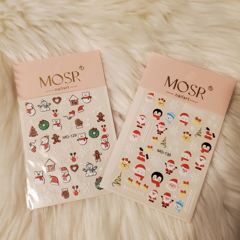 🌷3/$15 Nail Art Stickers - Festive Designs